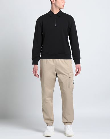 Man Sweatshirt Black Size XS Cotton