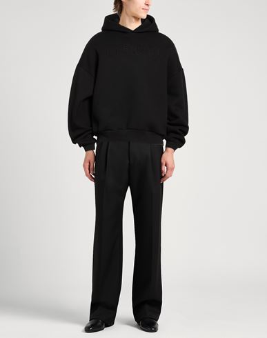Man Sweatshirt Black Size L Cotton, Polyester, Elastane