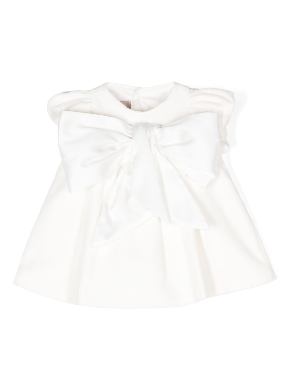 Bow-detail dress - White