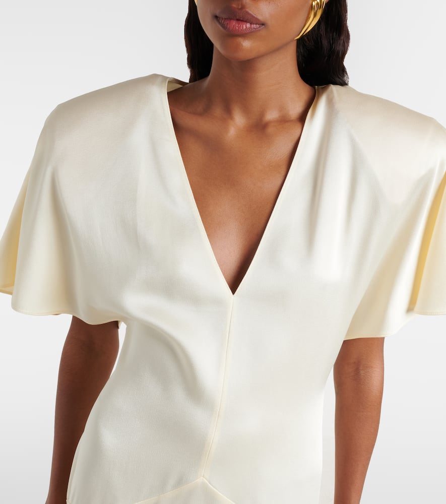 Satin midi dress