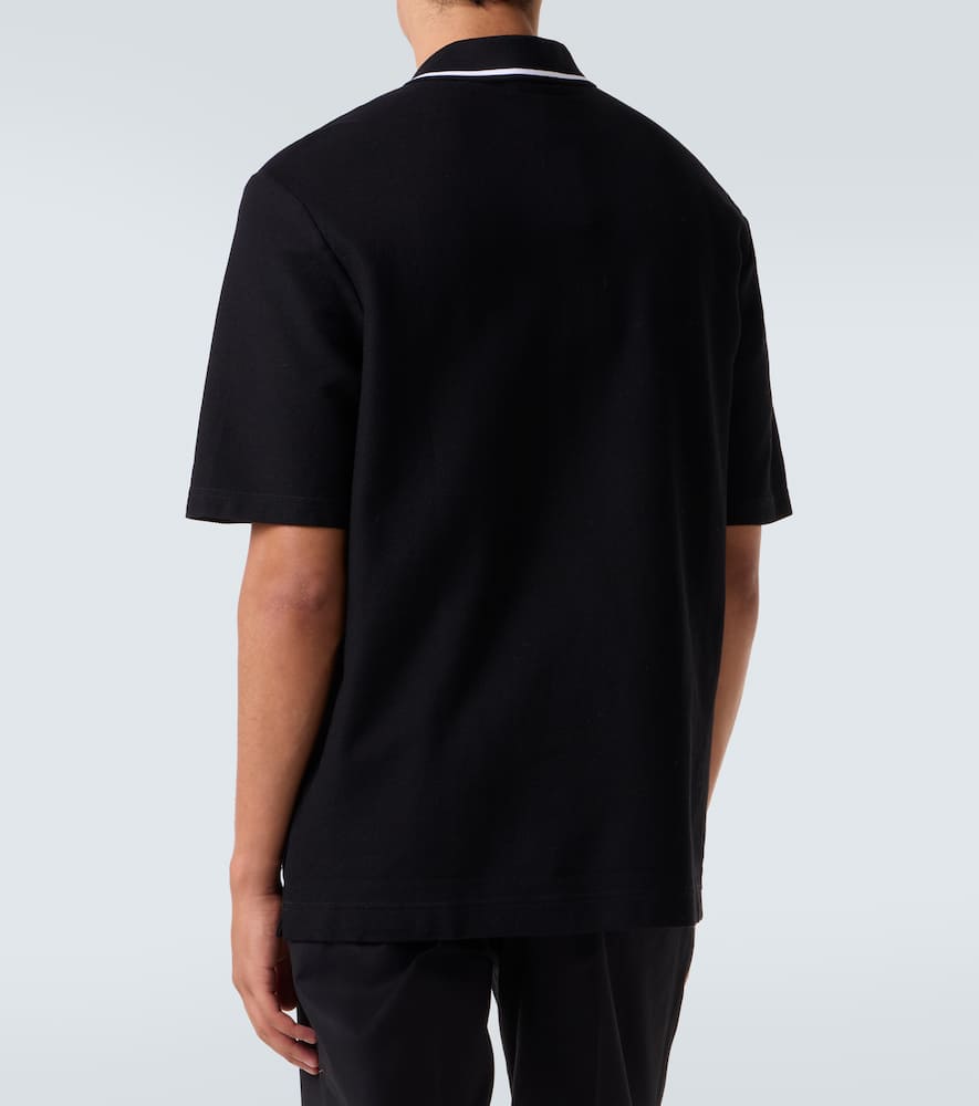 DG embroidered cotton polo shirt
