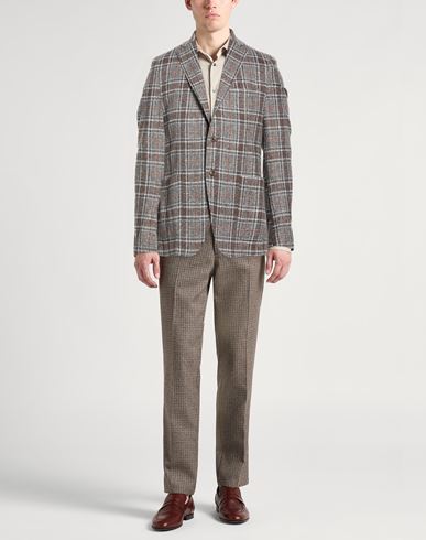 Man Blazer Grey Size 42 Virgin Wool, Silk, Cashmere