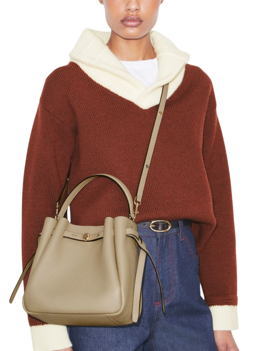 Romy Leather Bucket Bag