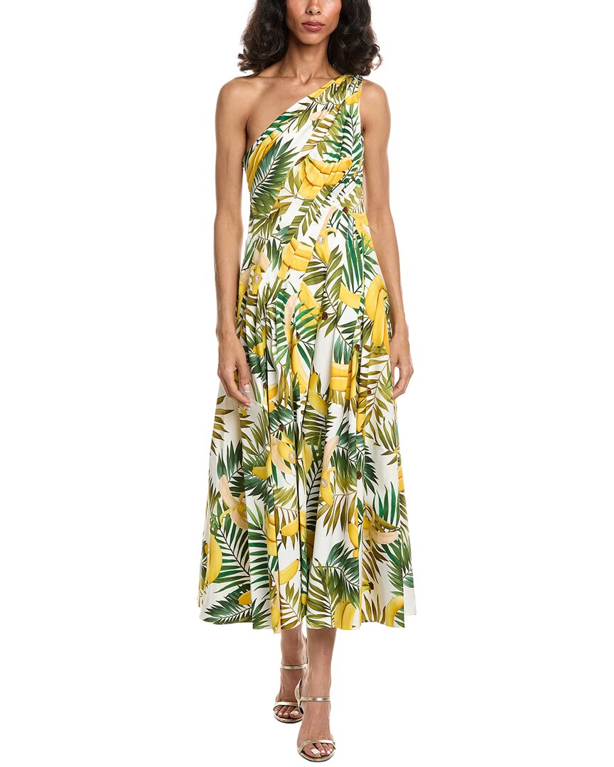Banana One-Shoulder Dress