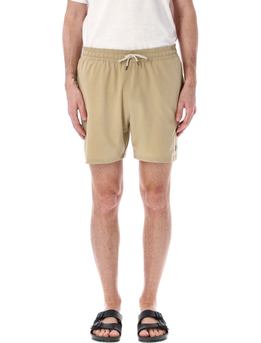 Beige Classic Swim Shorts