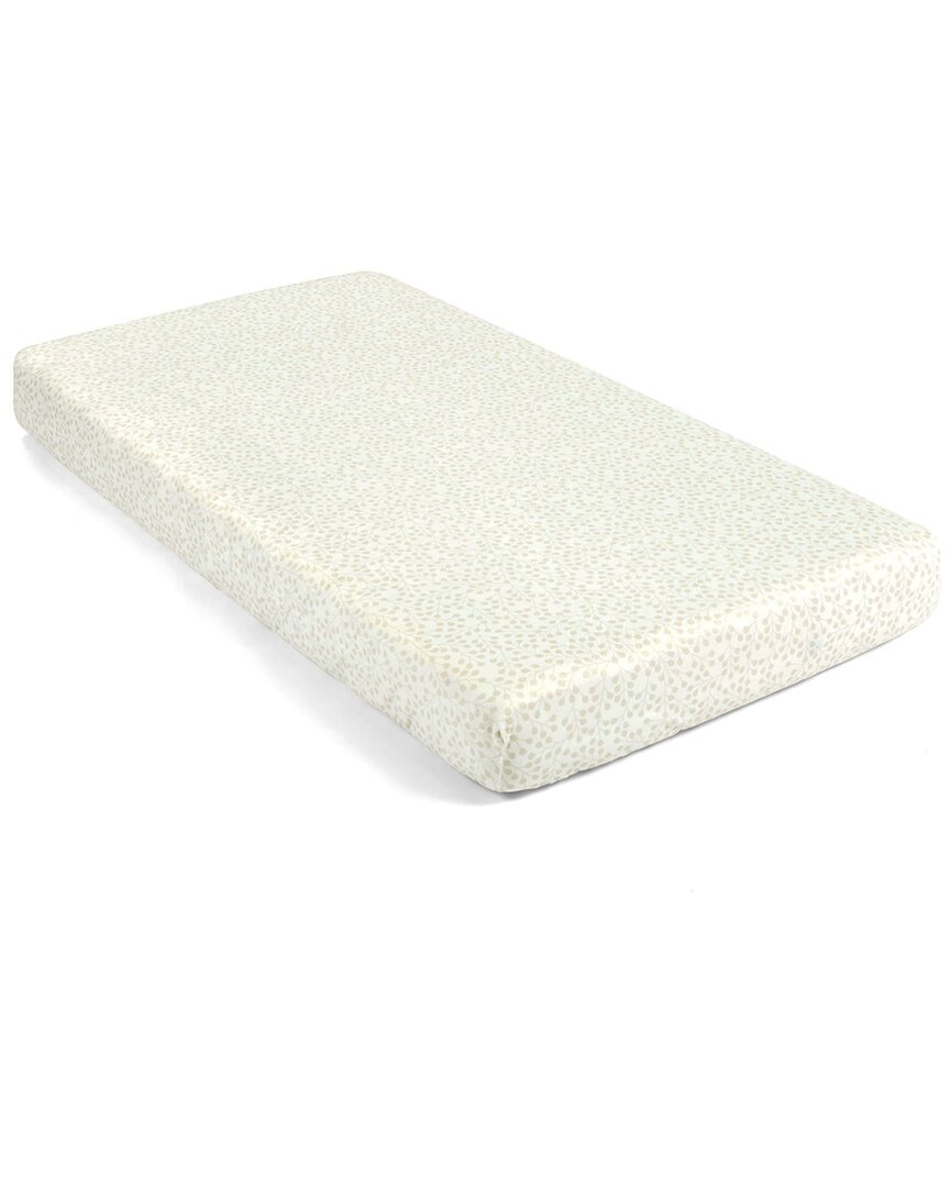 Lush Decor Farmhouse Leaf Branch Soft & Plush Fitted Crib Sheet