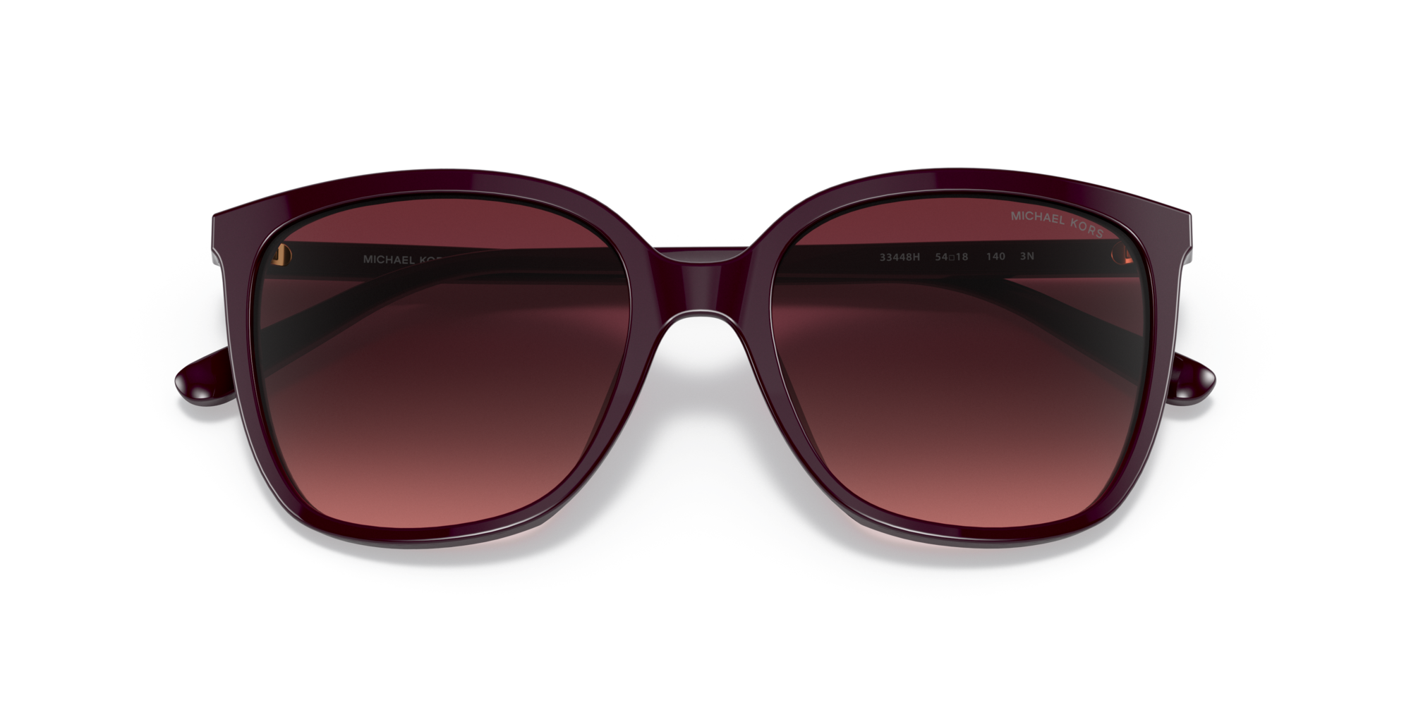 Michael Kors Woman Michael Kors MK2137U ANAHEIM 33448H Sunglasses Acetate Brown Violet Squared Normal Shaded