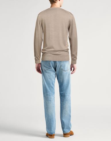 Daniele Fiesoli Man Sweater Sand Size S Merino Wool