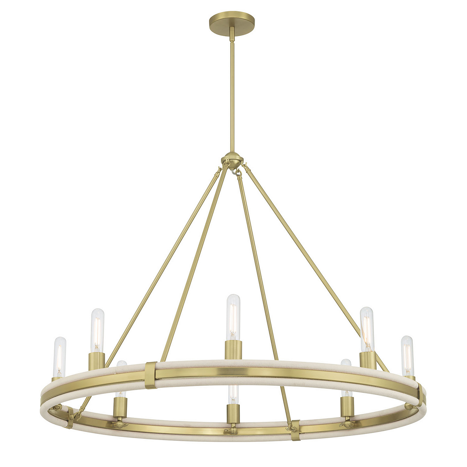 Vintage Brass Chandelier from the Rovessa Collection