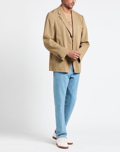 Man Blazer Khaki Size 38 Cotton