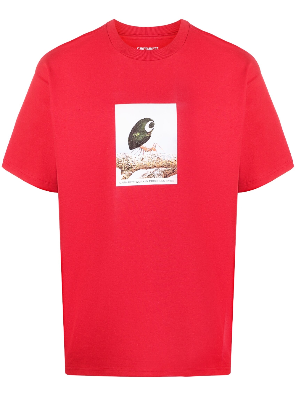 Graphic-print cotton T-shirt - Red