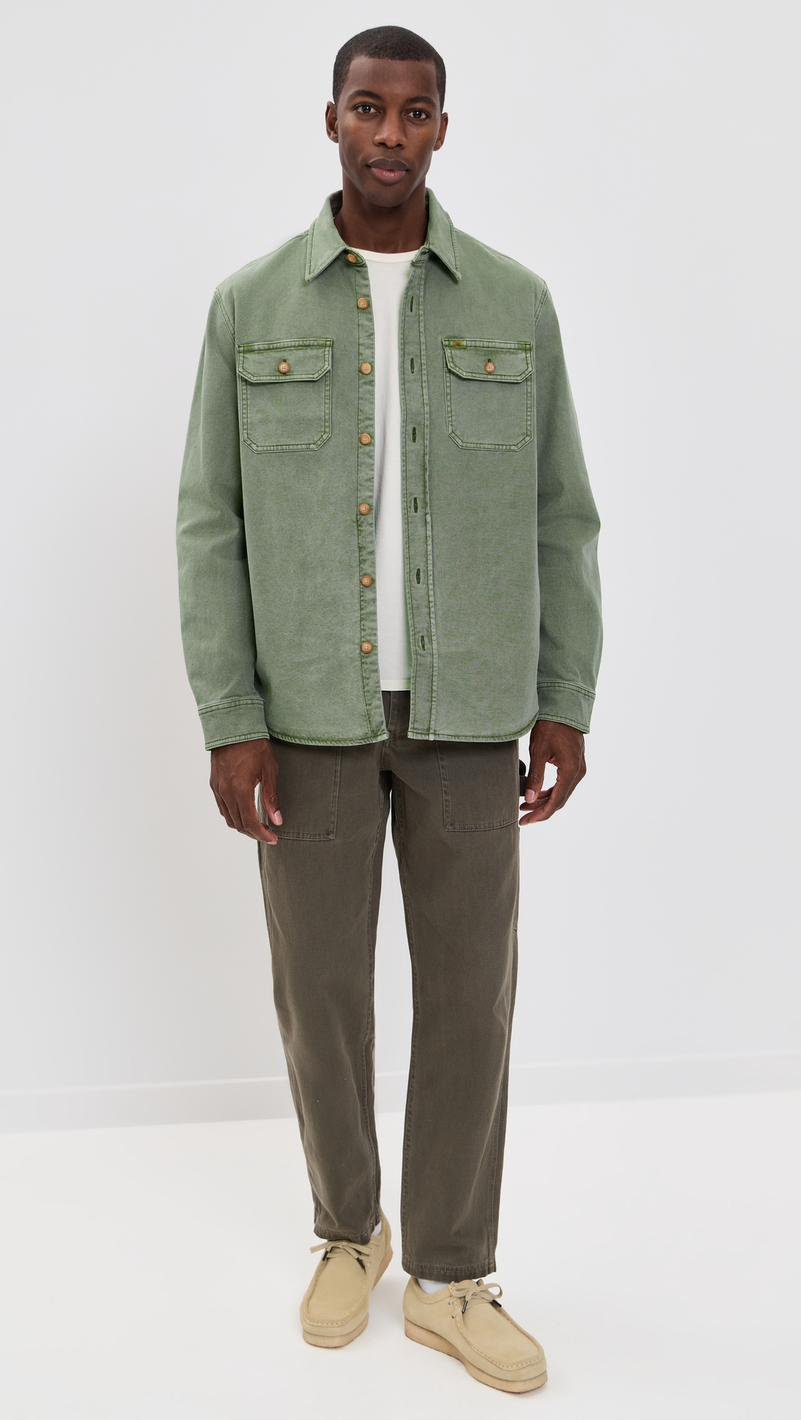 Sunwashed CPO Shirt Jacket Aspen Olive 