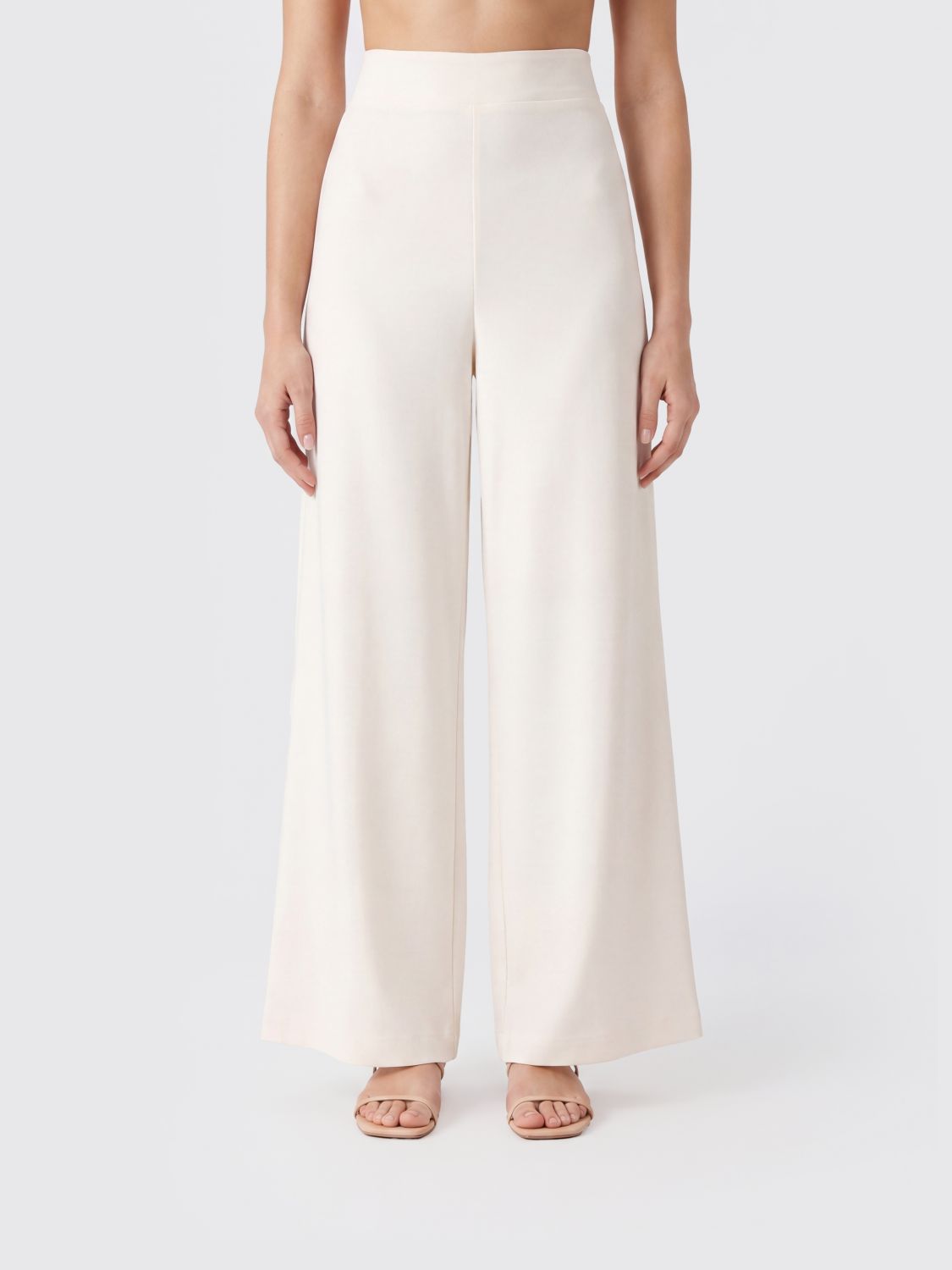 Pants Woman color Cream