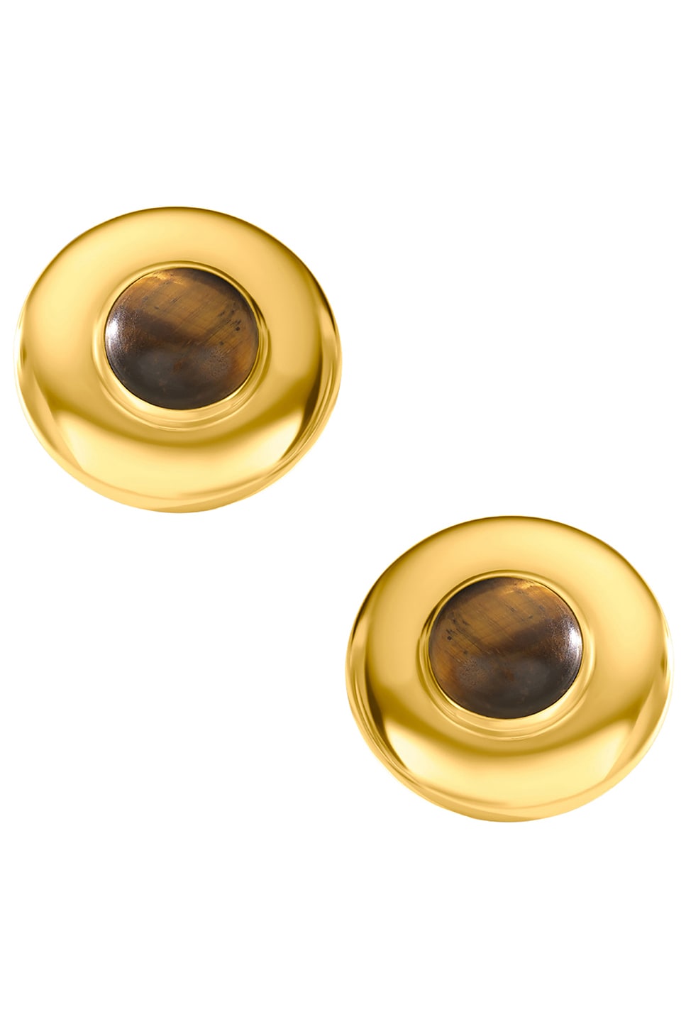 AUREUM Danica Stud Earrings in Metallic Gold