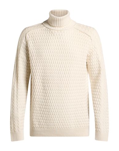 Man Turtleneck Off white Size L Virgin Wool