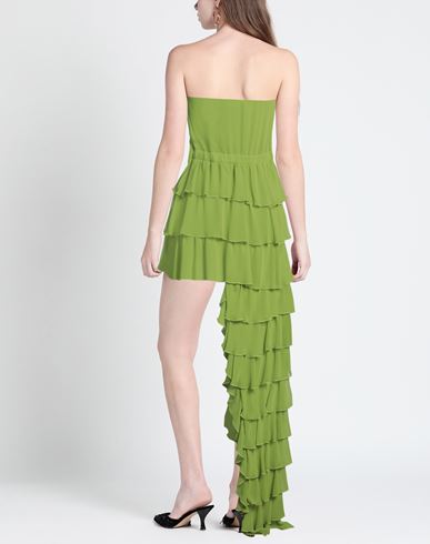 Woman Mini dress Lime green Size 6 Polyester