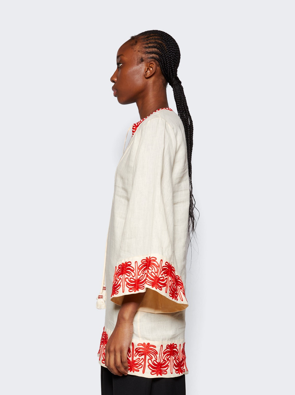 Ocean Clain linen tunic dress - Neutrals