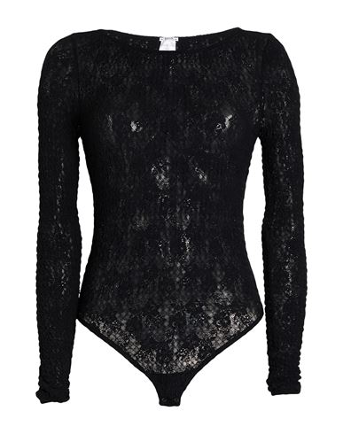 Woman Bodysuit Black Size S Polyamide, Elastane