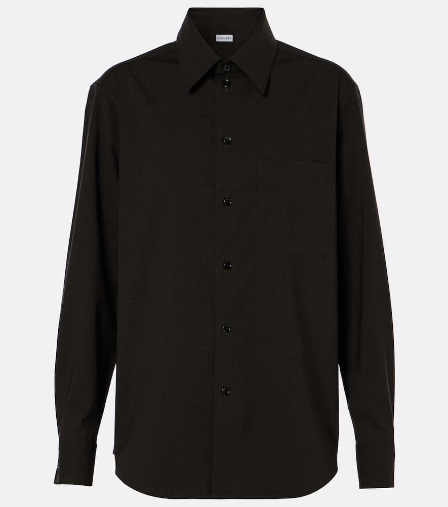 Wool-blend shirt