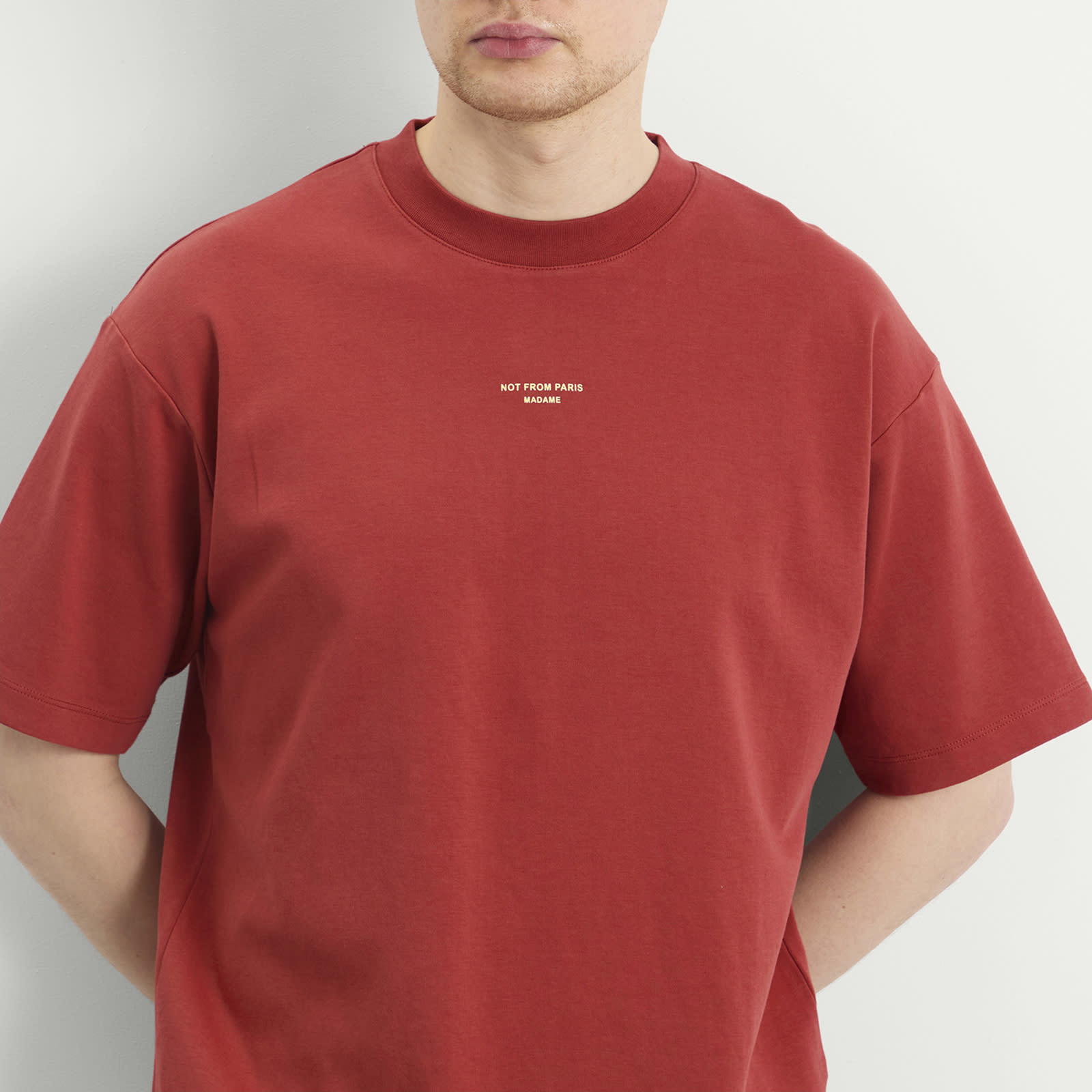 Men's The Classic Slogan T-Shirt in Dark Red
