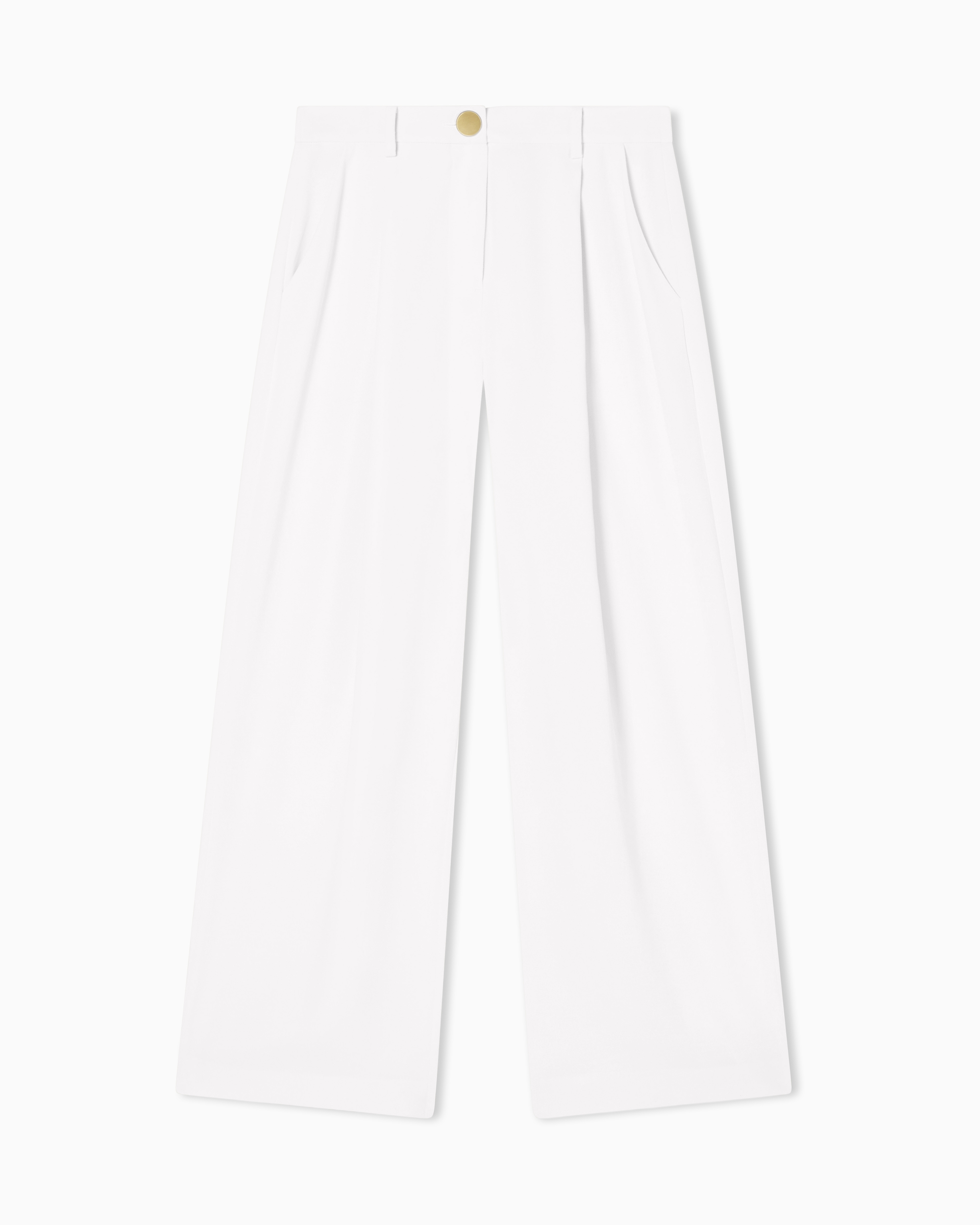 Fluid Fabric Trousers in Light Crepe