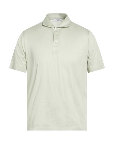Man Polo shirt Sage green Size 38 Mako Cotton
