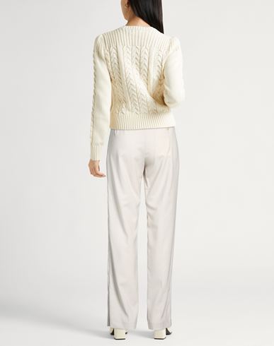 Woman Pants Light grey Size 6 Virgin Wool, Elastane
