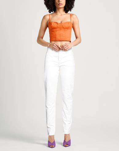 Woman Jeans White Size 8 Cotton