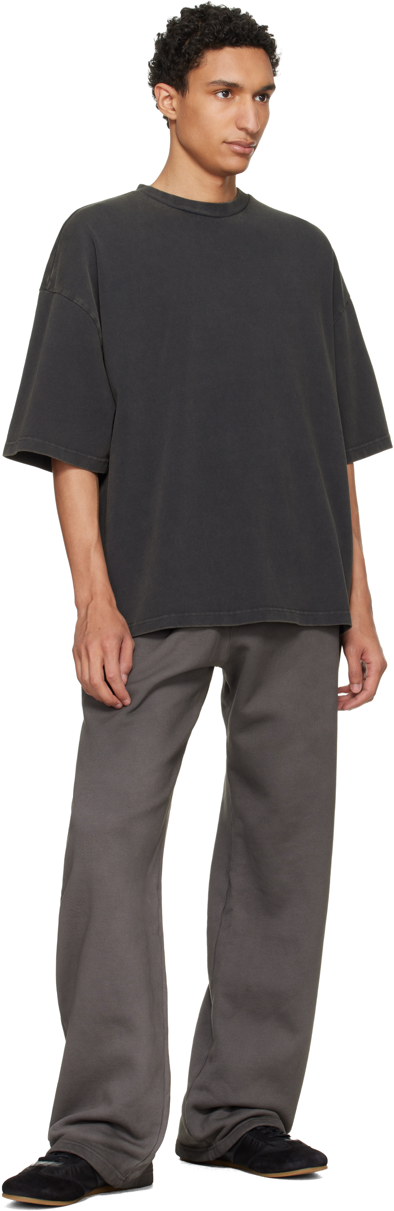 Gray Heavyweight Puddle Sweatpants