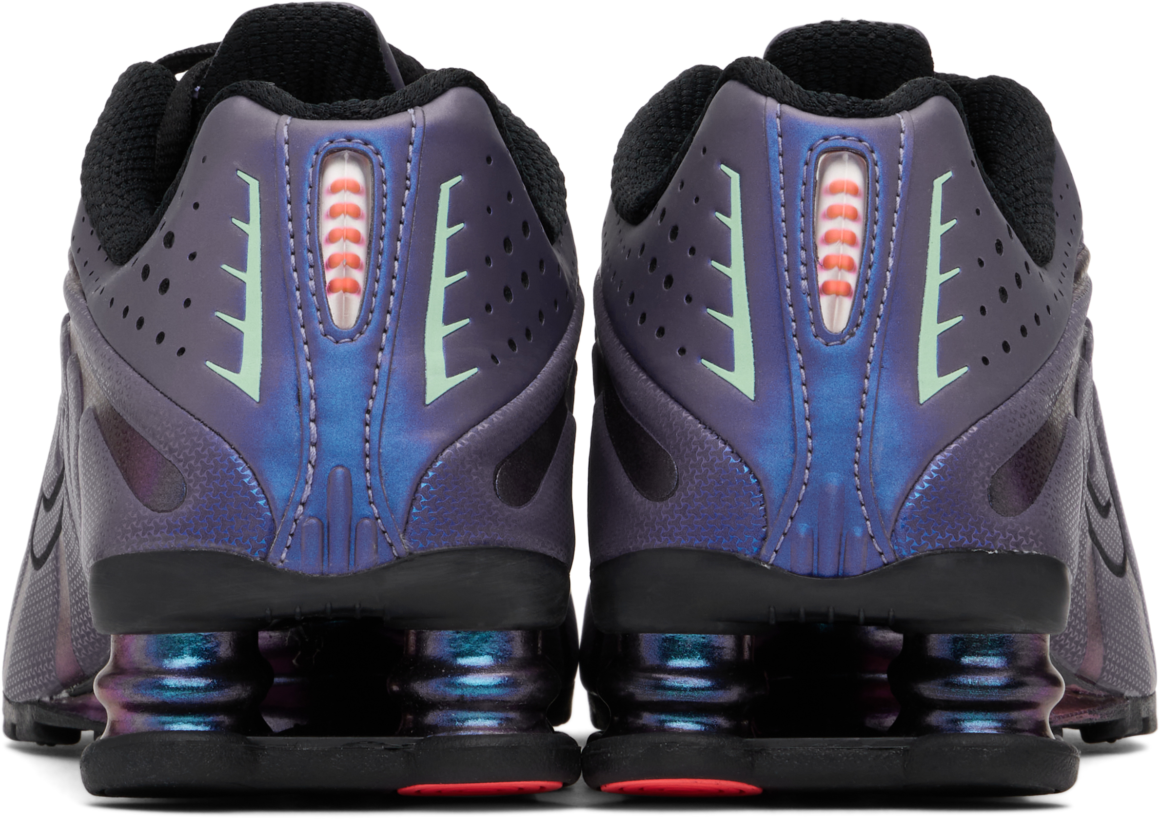 Blue Shox R4 Sneakers
