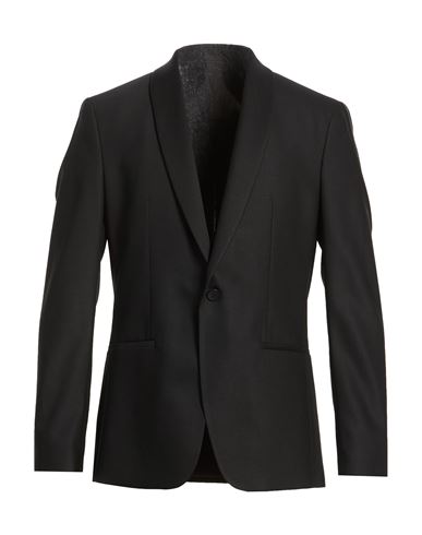 Man Blazer Black Size 38 Polyester, Elastane