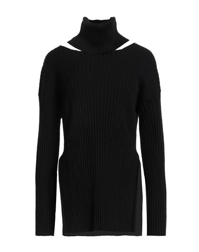 Woman Turtleneck Black Size 1 Wool