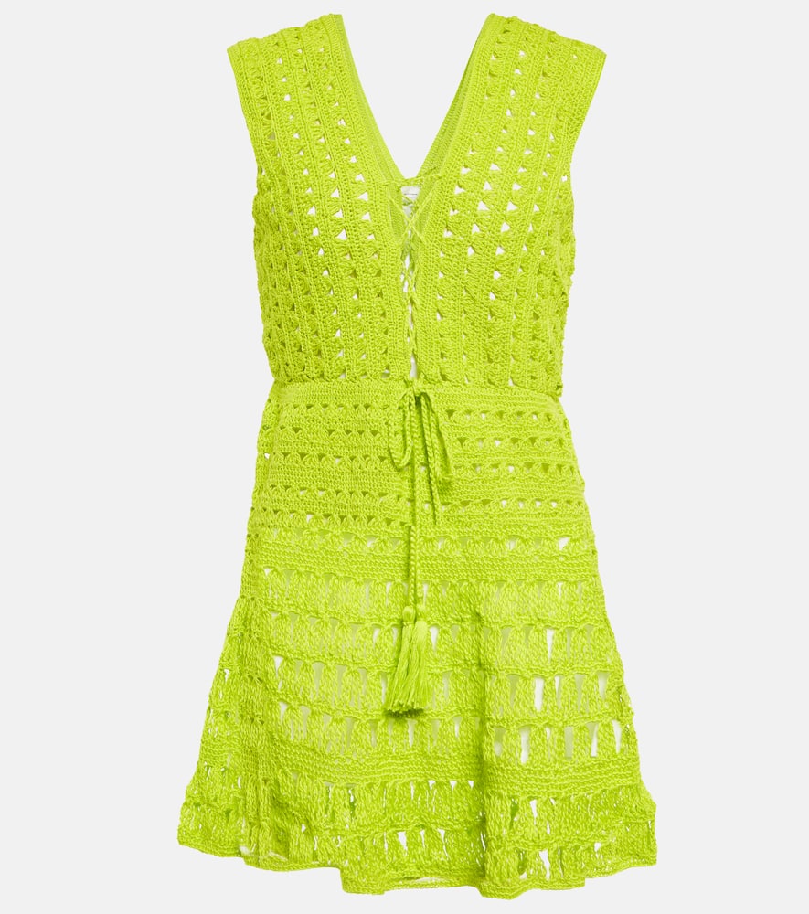 Anna Kosturova Jennifer crochet cotton minidress