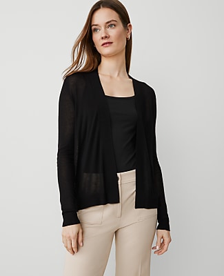 Ann Taylor Petite Essential Open Cardigan
