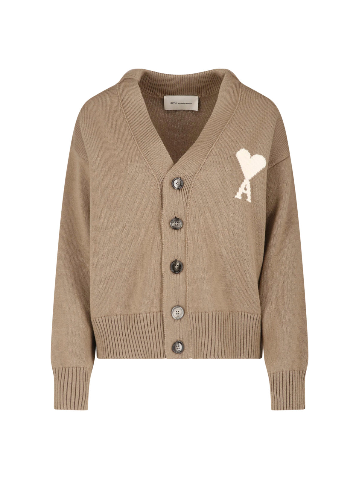 Wool-Cotton Button Front Sweater