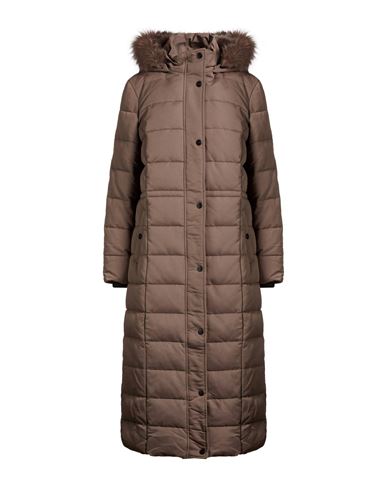 Woman Puffer Taupe Size XS Polyester