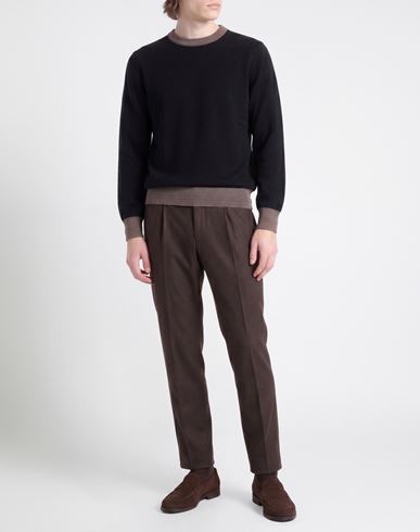 Man Sweater Black Size L Cotton