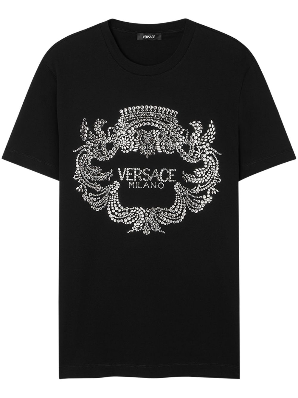 Crystal-crest T-shirt - Black