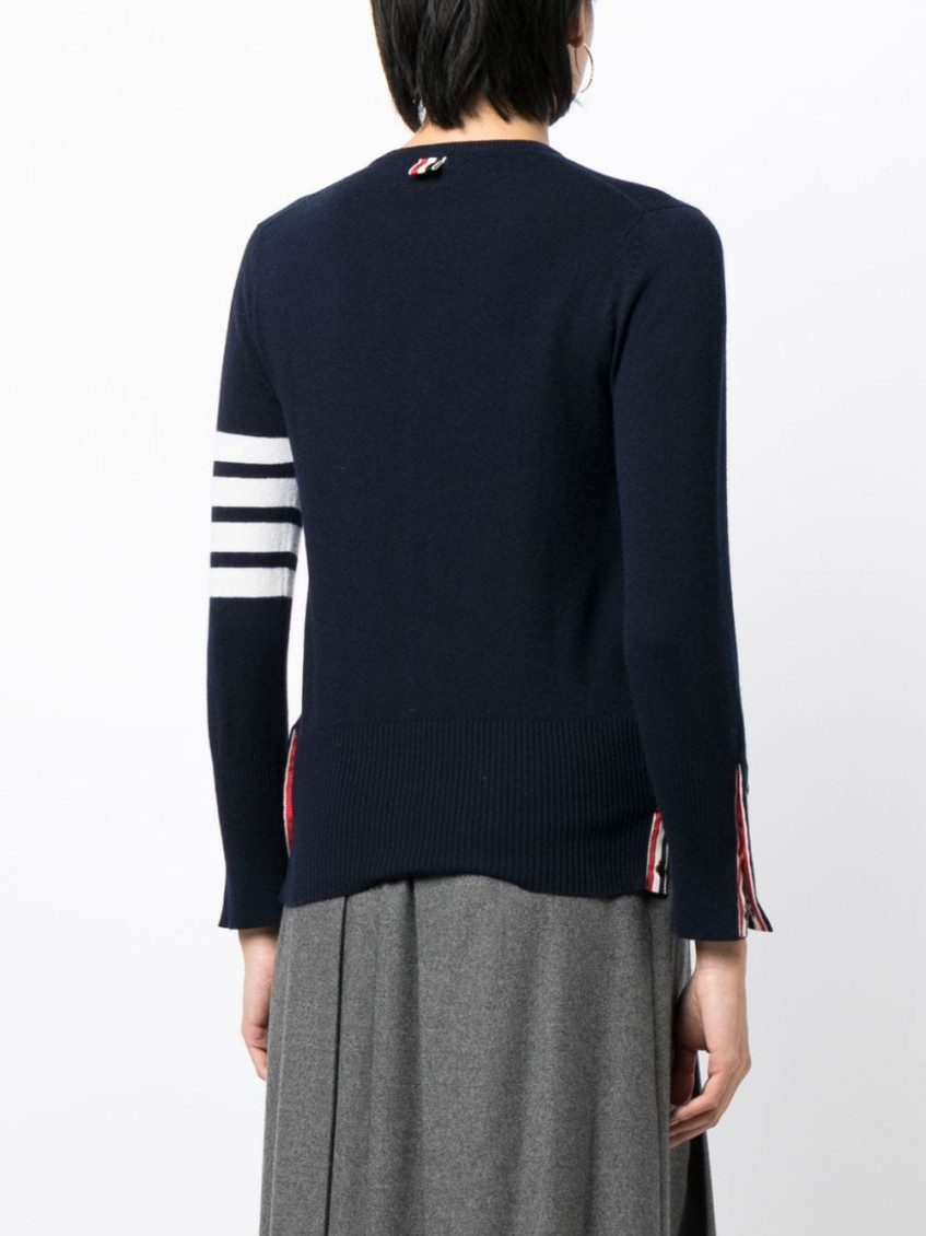 4-bar stripe cardigan