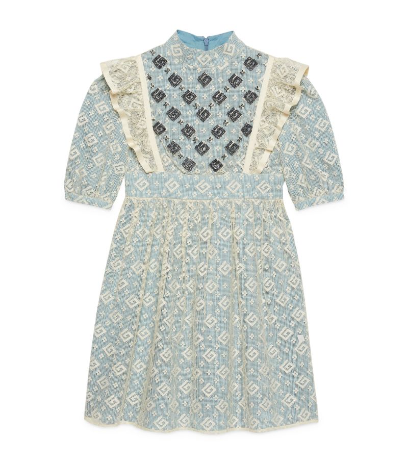 Kids Embellished Square G Dress