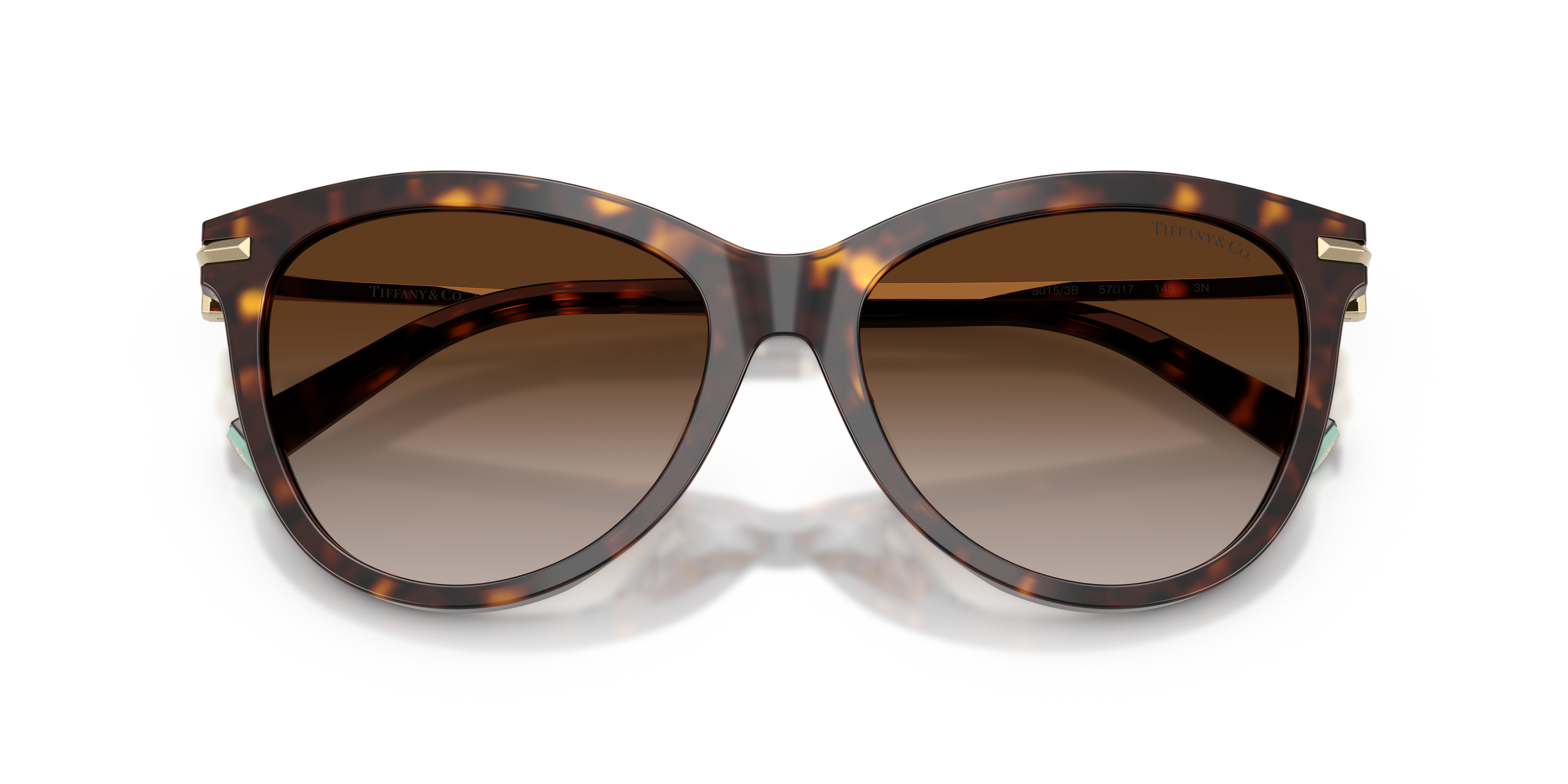 Tiffany Donna Tiffany TF4258BU 80153B Occhiali da sole Acetato Tartaruga Marrone Pantos Normale Sfumato