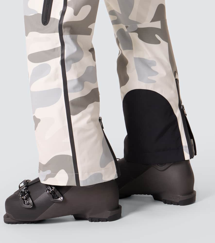 Tim belted camouflage ski pants