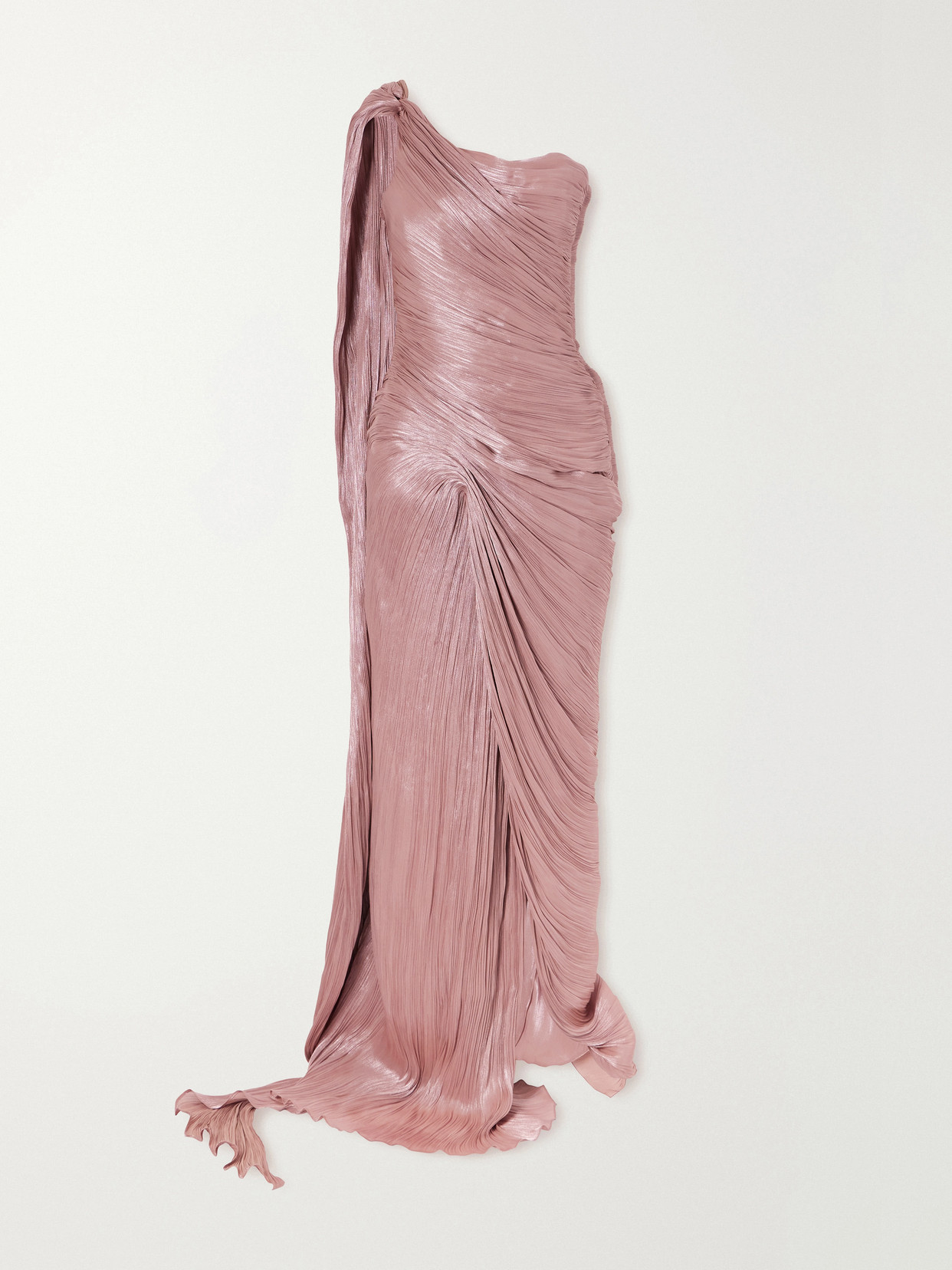 One Shoulder Gown - Pink