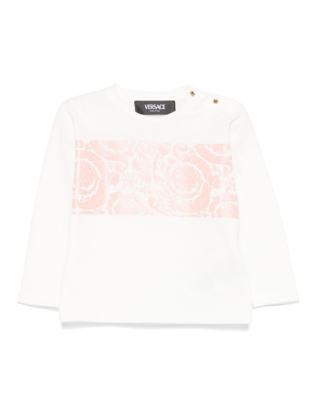 Barocco-print T-shirt - White