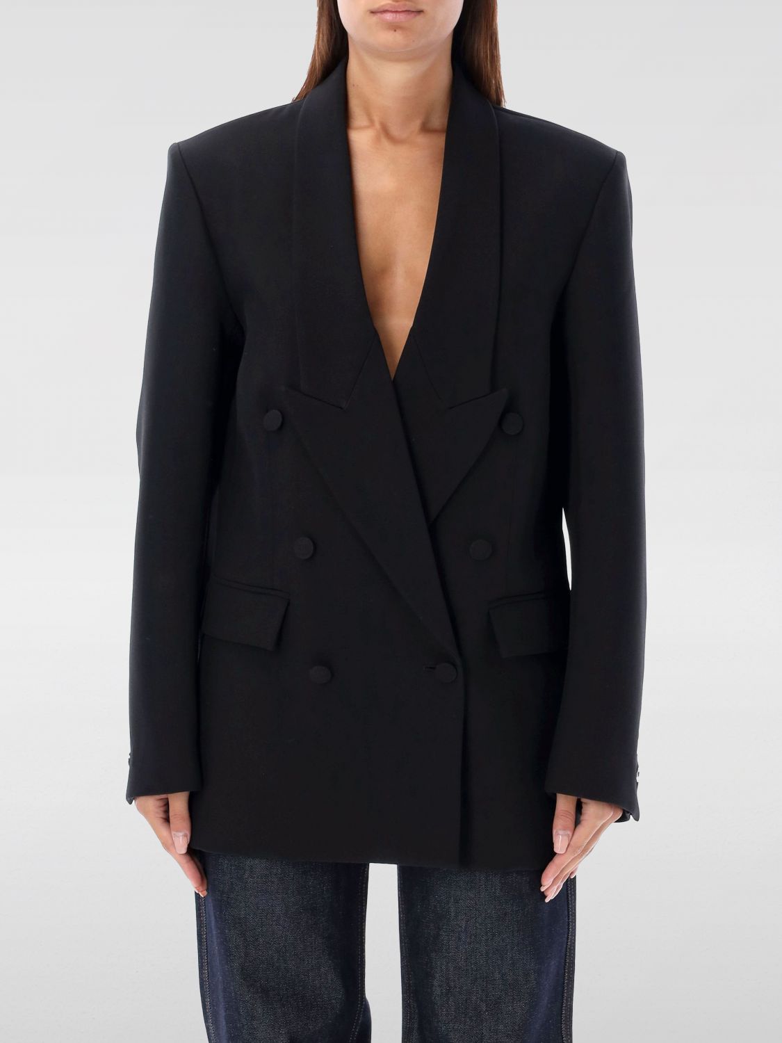 Double-breasted blazer - Black