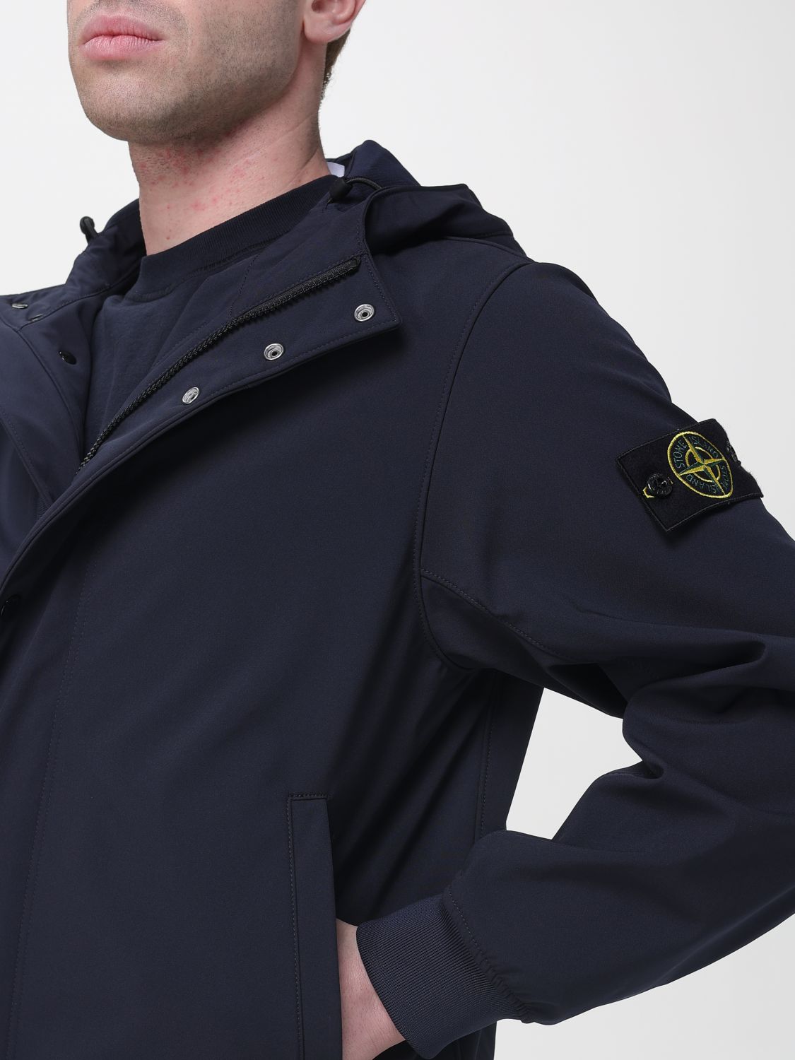 Coat Men color Black