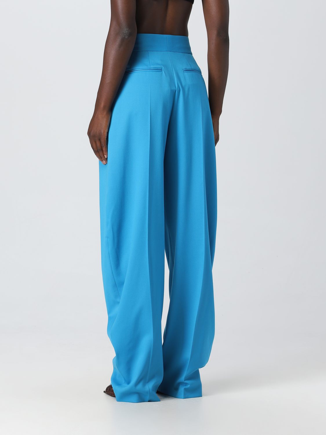 Pants Woman color Gnawed Blue