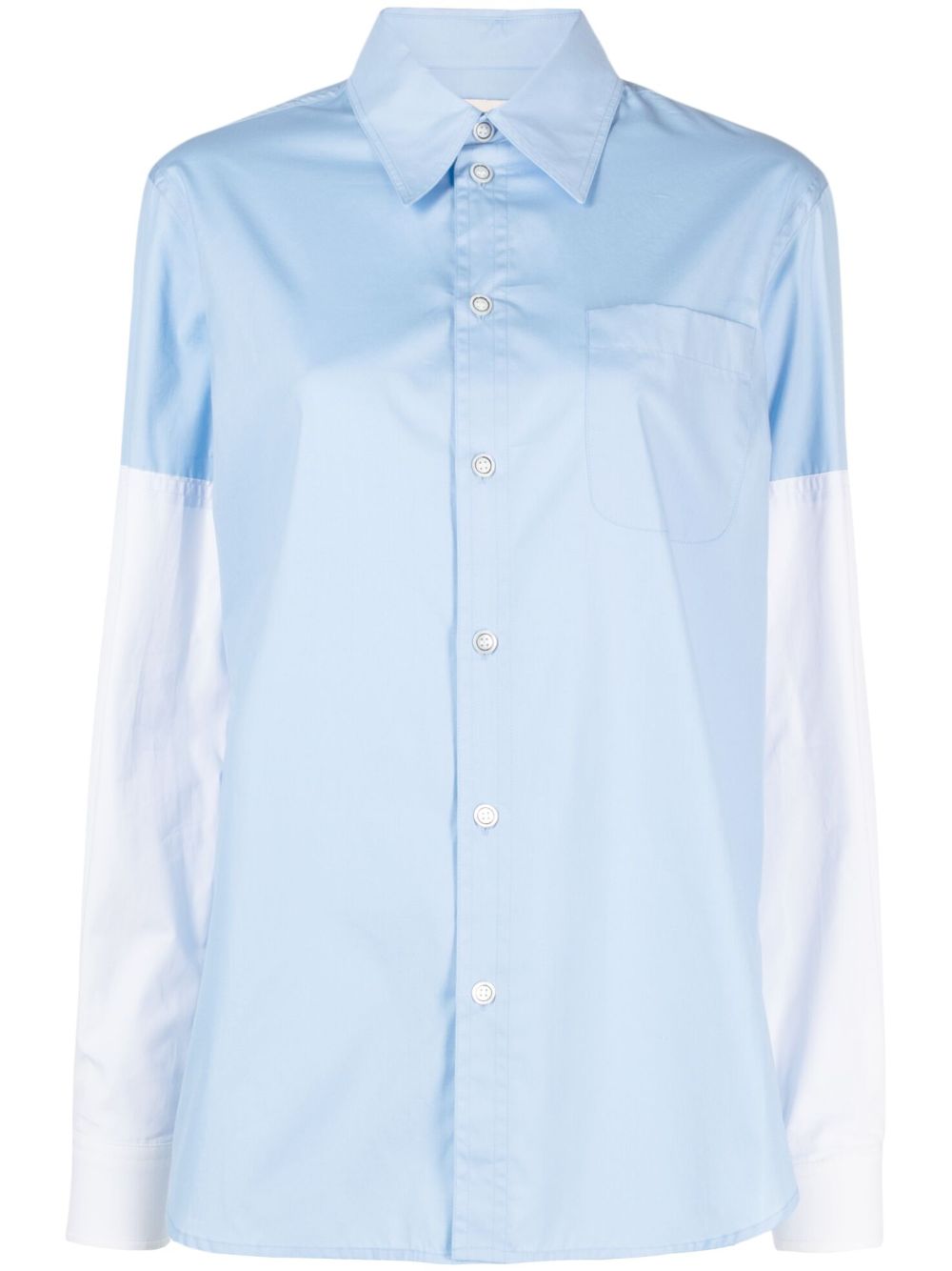 Long-sleeve cotton shirt - White