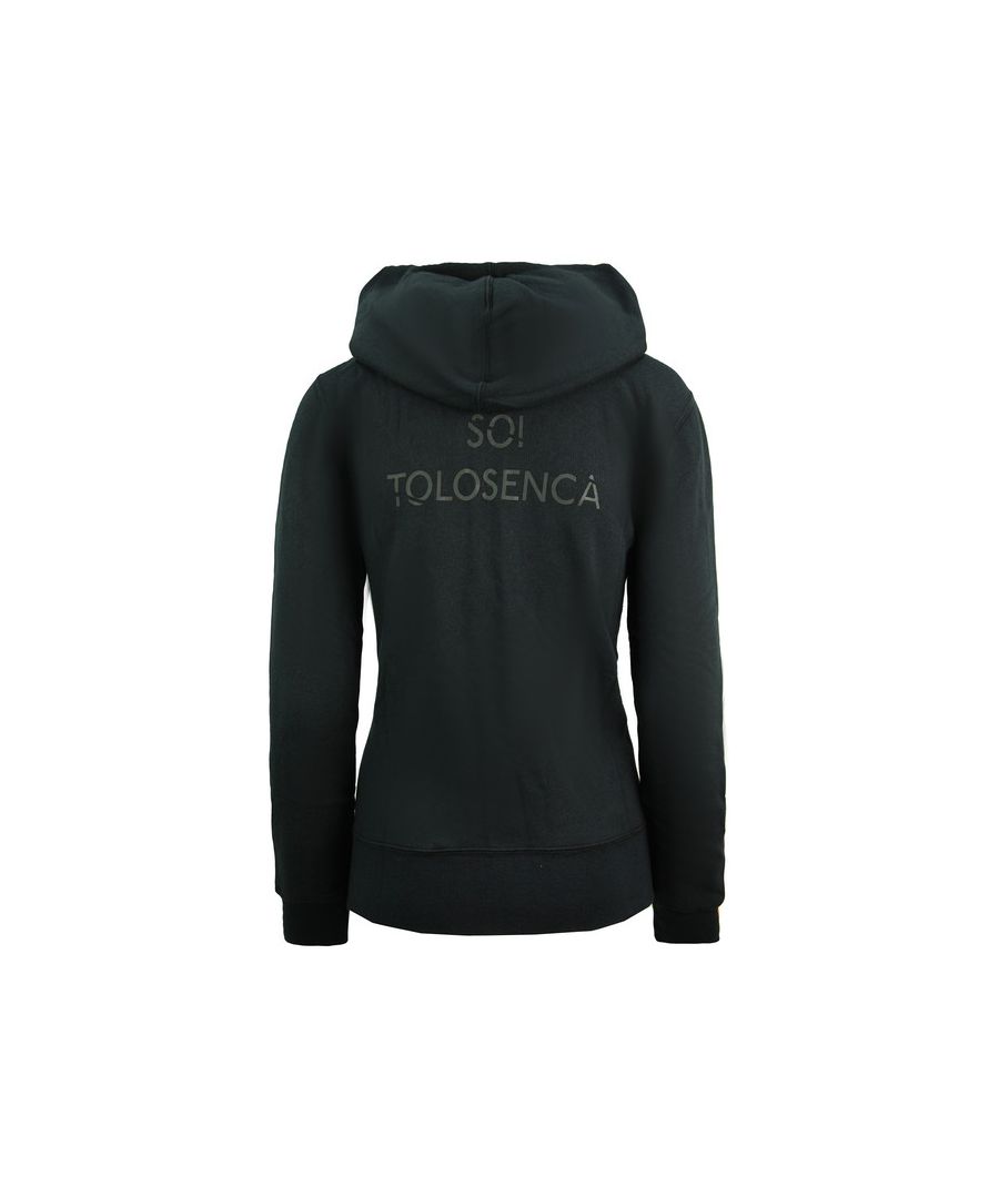 Nike Rugby Stade Toulousain Zip Up Hoodie Womens Black Jumper 454221 010 Cotton - X-Sma