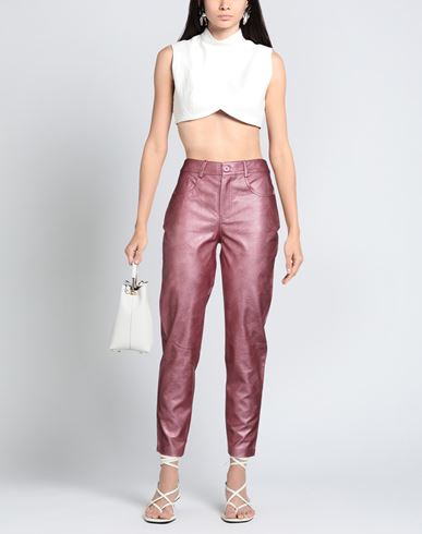 Woman Pants Pink Size 4 Viscose, Polyurethane
